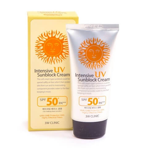 3W Clinic Intensive UV Sunblock Cream